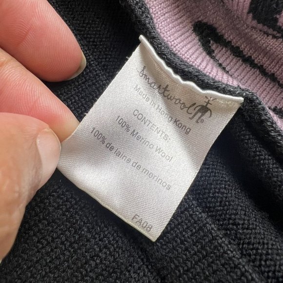 Smartwool Women's small Top 1/4 Zip Black Long Sleeve Merino Wool - Picture 9 of 12